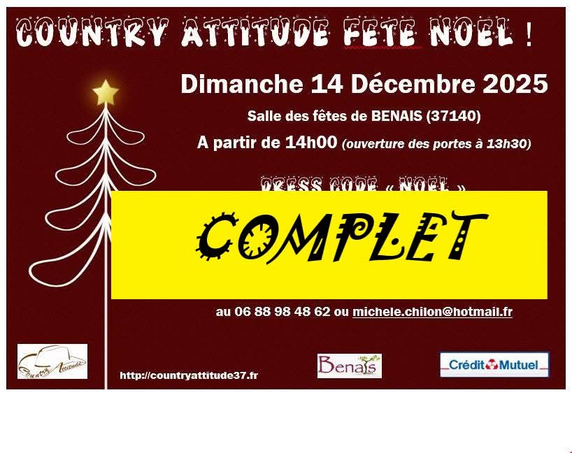 Dimanche 14/12/2025, notre bal de Noël à Benais (37)